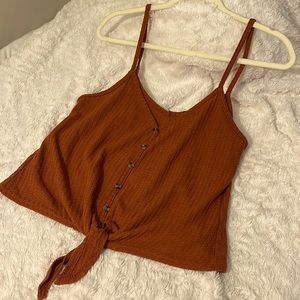 Rue 21 tank top. Size L, burnt red/orange